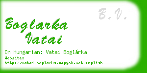 boglarka vatai business card